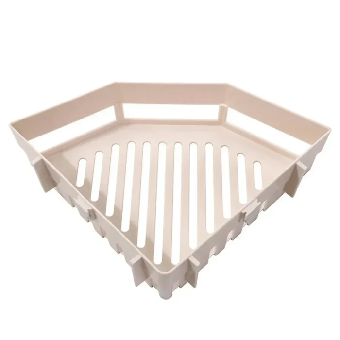 Creative Traceless Plastic Bathroom Kitchen Storage Rack Organizer Bathroom Hollow Corner Shelf Shampoo Holder Home Accessories - Image 6