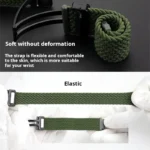 AE-1200 Elastic Nylon Magnetic Buckle Watchband Quick Release Bracelet For Casio AE1200 AE1300 1500 A158 a159/168 Watch Strap - Image 4