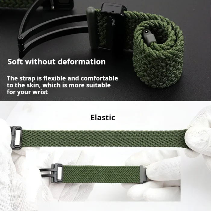 AE-1200 Elastic Nylon Magnetic Buckle Watchband Quick Release Bracelet For Casio AE1200 AE1300 1500 A158 a159/168 Watch Strap - Image 4