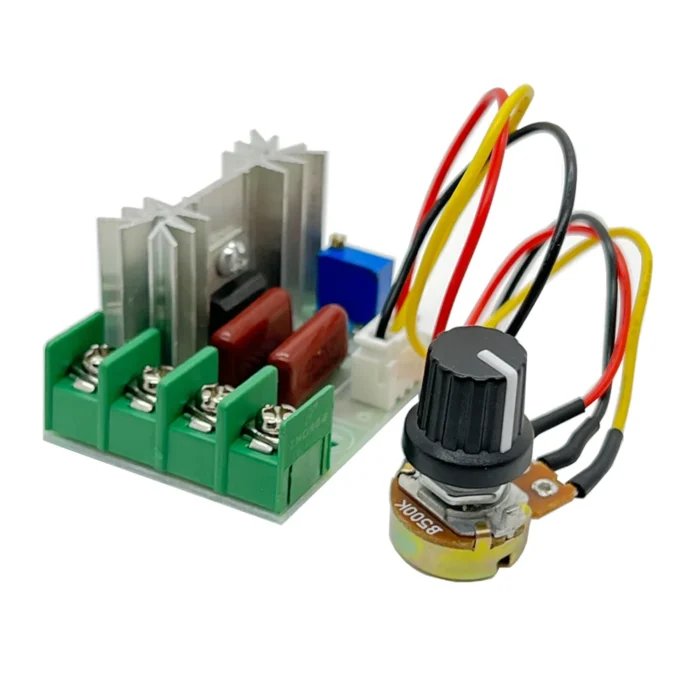 AC 220V 2000W High Power SCR Voltage Regulator Dimming Dimmers Motor Speed Controller Governor Module W/ Potentiometer - Image 1
