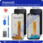 5.71'' Original For Nokia 2.2 LCD Display Touch Screen Digitizer Assembly For Nokia 2.2 N2.2 TA-1183 TA-1179 TA-1191 TA-1188
