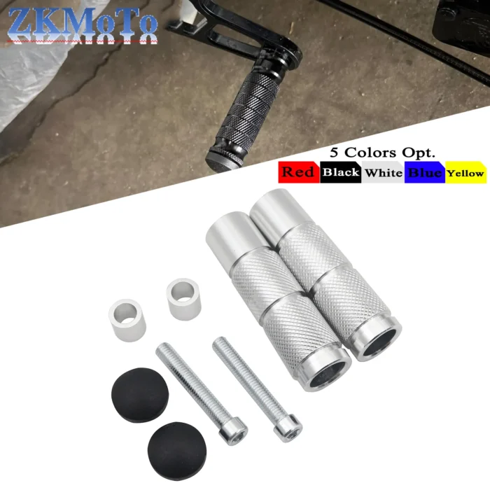 Motorcycle ATV M8 CNC Footrests Foot Pegs Pedals For Kawasaki Honda KTM Yamaha Suzuki Motocross Bike Scooter Dirt Bike Universal - Image 1
