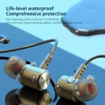 Wireless Headphones Bluetooth 5.0 Neckband Earphones Silicone Hifi 9D Stereo Sports Headset Halter Waterproof Magnetic Earbuds - Image 2
