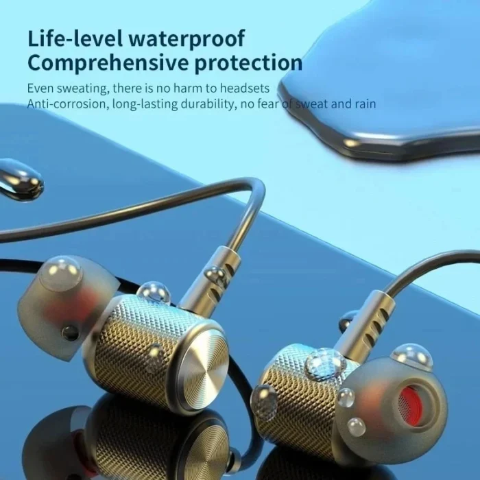 Wireless Headphones Bluetooth 5.0 Neckband Earphones Silicone Hifi 9D Stereo Sports Headset Halter Waterproof Magnetic Earbuds - Image 2