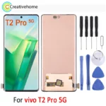 Original AMOLED Screen For vivo T2 Pro 5G 2023 Phone 6.78 inch 120Hz LCD Display Touch Screen Digitizer Replacement Part