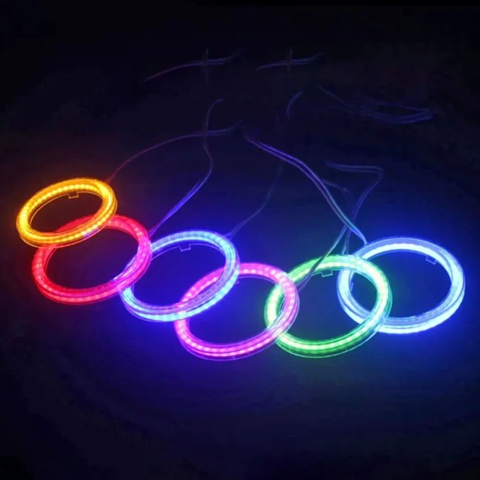 60mm 70mm Car COB LED Headlight Angel Eyes Bulb Halo Ring Lamp DC 12V DRL Fog Daytime Running Light Motorcycle Decorative Lights - Image 3
