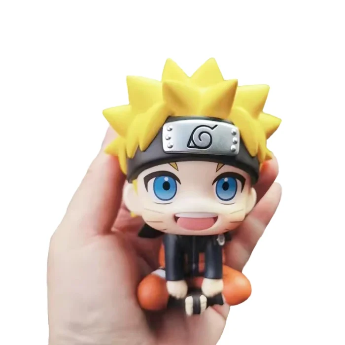 9 CM Anime Naruto Characters Uzumaki Naruto Kakashi Uchiha Sasuke Itachi Cute Toys Q Version Figurals Car Decoration Model Gift - Image 3