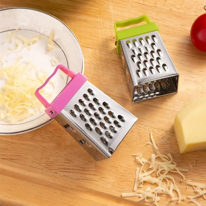 Mini Stainless Steel Four-Sided Cucumber Grater Fruit Planer Cheese Slicers Carrot Vegetables Cutter Home Smart Kitchen Gadgets - Image 5
