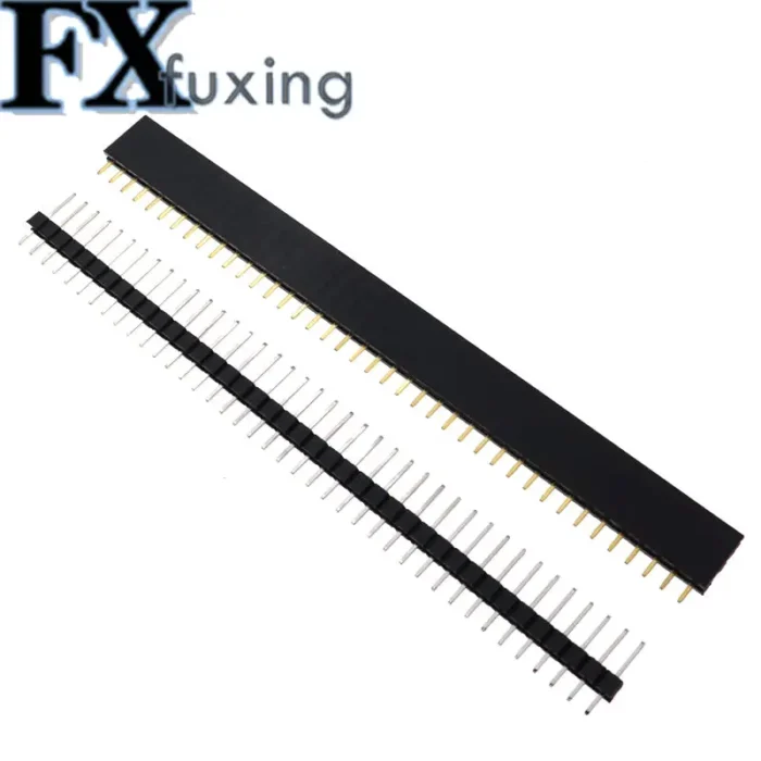 20pcs 10 pairs 40 Pin 1x40 Single Row Male and Female 2.54 Breakable Pin Header PCB JST Connector Strip For Black - Image 3