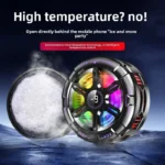 K21 Fast Cooling Mobile Phone Radiator, Game Cooler, Semiconductor Cooling Heat Sink, RGB, Temperature Display - Image 3