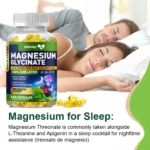 Magnesium Glycinate Capsules Dietary Supplement Support Bone Immune System,Heart Health Mineral Supplement Help Natural Sleep - Image 3