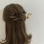 Accessories Disk Hair Temperament Simple Round Ball Hollow Metal Hairpins Hair Accessories Hair Sticks Hair Fork - Image 2