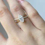Fashionable temperament inlaid with horse eye zircon, niche design, versatile and exquisite, personalized index finger ring - Image 2