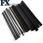 20pcs 10 pairs 40 Pin 1x40 Single Row Male and Female 2.54 Breakable Pin Header PCB JST Connector Strip For Black - Image 6