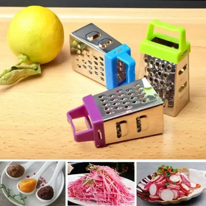 Mini Stainless Steel Four-Sided Cucumber Grater Fruit Planer Cheese Slicers Carrot Vegetables Cutter Home Smart Kitchen Gadgets - Image 4