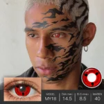 Halloween Contact Lenses Sharingan Eye Cosplay Contact Lenses For Eyes Red Black Colored Contact Lenses Anime Accessories - Image 4