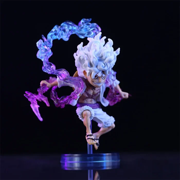 Bandai 10cm Mini One Piece Luffy Gear 5 Action Figure Sun God Nika Statue Anime Figurine Pvc Model Doll Collection Toy Gift Kids - Image 6
