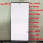 AMOLED 6.8" For Samsung S22 Ultra S908 S908B S908U LCD S22Ultra 5G Display Touch Screen Digitizer replacement