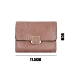 Women Wallet Vintage Short Leather Small Purse Mini Female Fashion Multi-Card Card Holder Coin Purse Multi-functional Clutch Bag - Image 6