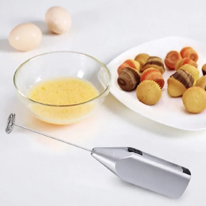 Household Mini Stainless Steel Electric Handheld Egg Beater Cappuccino Latte Coffee Foamer Hot Chocolate Drink Mixer - Image 3