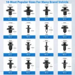Car Retainer Auto Fasteners Push Trim Plastic Clips Pin Rivet Bumper Kit Screw Door Trim Panel Retainer Auto Bumper - Image 2