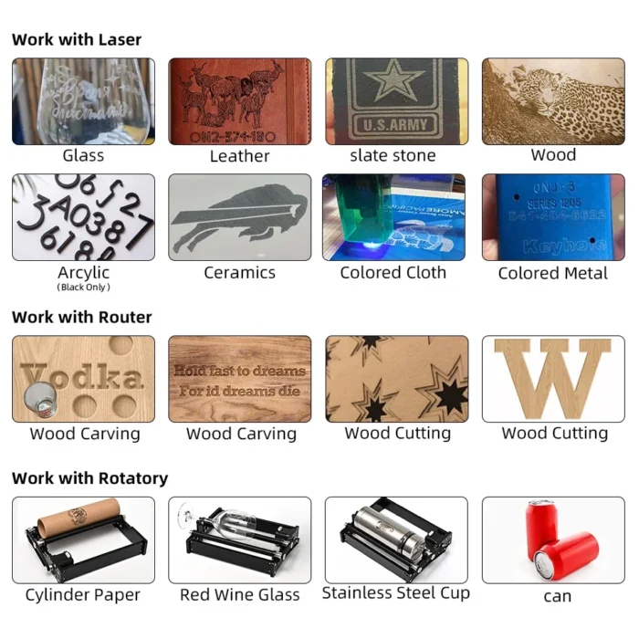 Laser engraving machine for metal and wood printer laser cutting machine DIY Laser machine frame kit - Image 6