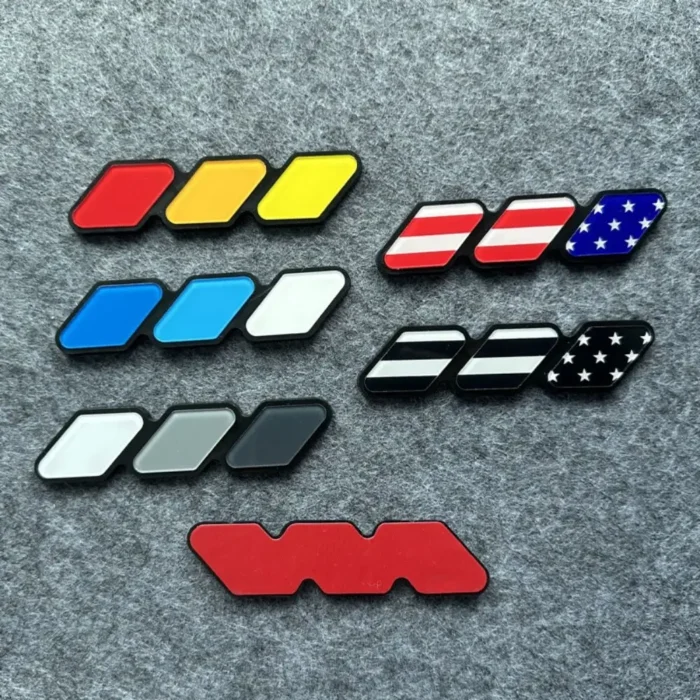 Anti-collision 3 Grille Badge ABS Paste Modified Decorative Strip Durable for Toyota/Tacoma 4Runner/Tundra Highlande - Image 1