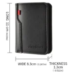 1Pc New Ultra-thin Mini Soft PU Leather Credit Card Wallet Holder Short Vertical High Quality Men's Small Short Wallets Purse - Image 6