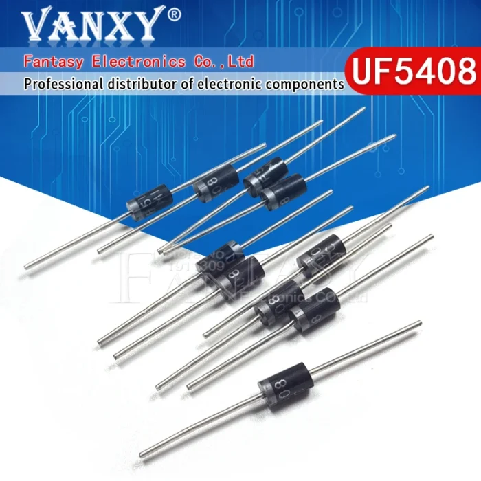 20PCS UF5408 UF4004 UF4005 UF4007 UF5401 UF5402 UF5404 UF5405 UF5406 UF5407 UF4001 UF4002 UF4003 UF4006 DO-27 Rectifier Diode - Image 1