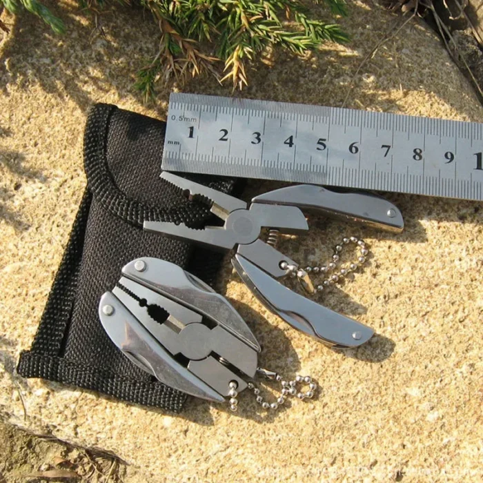 EDC Tools Travel Kits Portable Multifunction Folding Plier Stainless Steel Foldaway Knife Keychain Screwdriver Camping Survival - Image 3