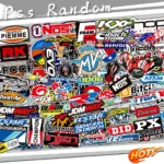 Motorcycle Stickers MotorBike Sponsor Logo Helmet Tank Side Strips Decals Waterproof For Honda Suzuki Kawasaki BMW Yamaha KTM