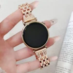 Luxury Diamond Metal Smartwatch Strap 18mm For Huawei Band GT4 Watchband Jewelry Stainless Steel Sport Wristband Replacement
