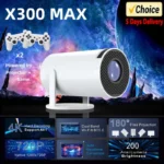 NEW Projector Android 11 HD 4K 3D 1280*720P HY300 PRo MAX Dual Wifi 160ANSI 180°flexible BT5.0 Cinema Outdoor Portable Projector - Image 2