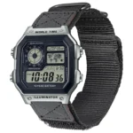 Hemsut Nylon Leather Replace Watch Band 18mm for Gshock AE1200 AE1300 5 Colors