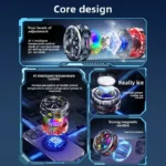K21 Fast Cooling Mobile Phone Radiator, Game Cooler, Semiconductor Cooling Heat Sink, RGB, Temperature Display - Image 5
