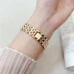 Luxury Diamond Metal Smartwatch Strap 18mm For Huawei Band GT4 Watchband Jewelry Stainless Steel Sport Wristband Replacement - Image 6