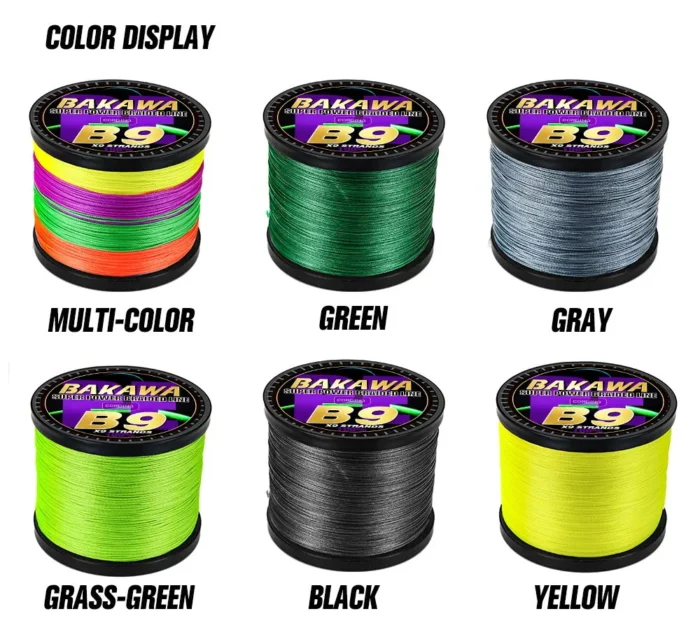 BAKAWA 9x-Strand Braided Fishing Line 300M 500M 1000M Japanese Multifilament Pe Wire For Saltwater Durable Woven Thread Tackle - Image 4