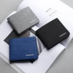 Classic Short Canvas Men Wallets Fashion Famous Brand Multi-Slot Coin Purses Pocket Photo Card Holder High Quality Male Wallets - Image 2