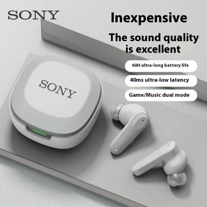 Sony A98 Wireless Earphones Bluetooth HD Call Headphones True Stereo Sound Headset Sport Game Music In Ear Earbuds With Mic - Image 1