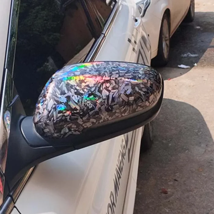 Forged Carbon Fiber Vinyl Wrap Auto Motorcycle Adhesive Vinyl Air Bubble Free Silver Blue Black Forged Carbon Car Wrapping Film - Image 3