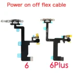 Power And Volume Flex For iPhone 6 6P 6s Plus Mute Button Silent Switch Flex Cable With Bracket Replacement - Image 2