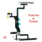 Power And Volume Flex For iPhone 6 6P 6s Plus Mute Button Silent Switch Flex Cable With Bracket Replacement - Image 4