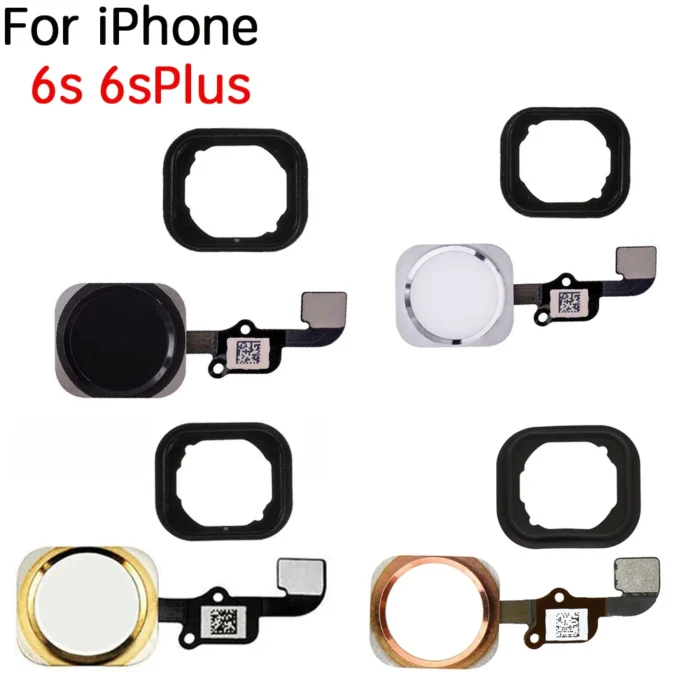 Home Button With Flex Cable For iPhone 6 6P 6s Plus NO Touch id With Rubber Ring Replacement - Image 5