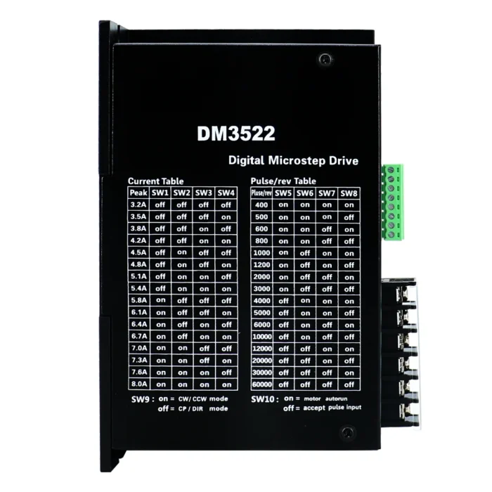 3phase DM3522 DM3722 DM3922 stepper motor driver for 86BYG350E 110BY350D 110BY350E 130BY350D 3phase stepper motor for cnc - Image 6