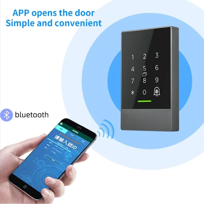 TTlock Bluetooth Access Control System - K2/K2F Wifi Gateway Lock with Fingerprint Reader Keypad Card Reader 13.56MHZ App Door - Image 2