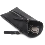 CONTACT'S 100% Genuine Leather Key Wallet Men Car Key Holder Zipper Keys Case Top Quality Male Man Housekeeper Keys Organizer - Image 5