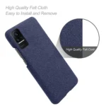Cloth Antiskid Case Funda For Xiaomi Civi Poco M3 Pro 5G F3 F1 Mi Max 3 2 6X 5X A1 A2 A3 Slim Retro Fabric Hard PC Phone Cover - Image 2