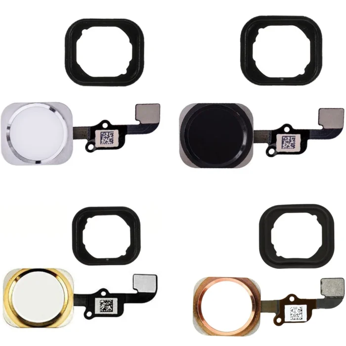 Home Button With Flex Cable For iPhone 6 6P 6s Plus NO Touch id With Rubber Ring Replacement - Image 1