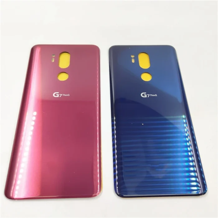 New Glass Housing For LG G7 ThinQ G710EM Battery Cover Back Rear Panel Repair Parts With Adhesive - Image 1