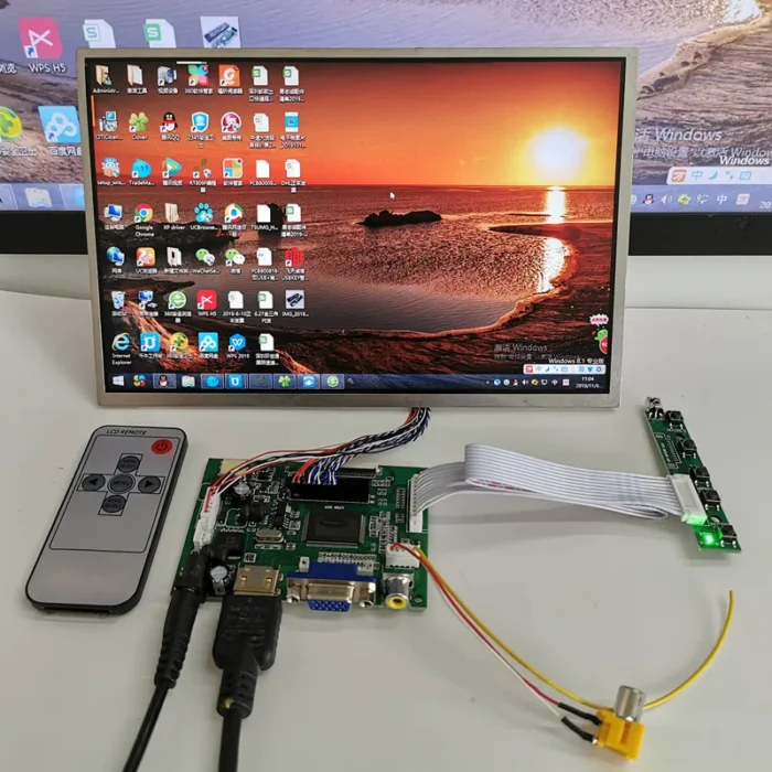 10.1 inch 1280*800 Screen HD Digital LCD Monitor Display Backing Car HDMI VGA AV Raspberry Pi banana pi With key board - Image 1